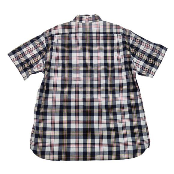 Cremieux Indian Madras Men's Short Sleeve Shirt Size XL Button Up Plaid (62) - Picture 2 of 9